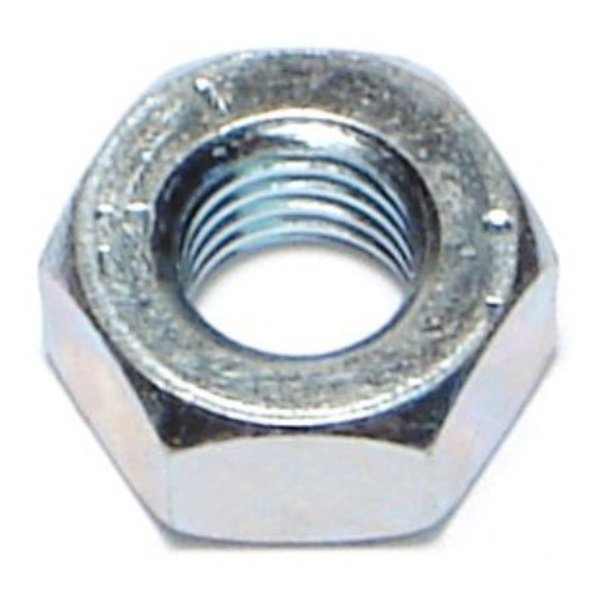 Midwest Fastener Hex Nut, 1/4"-28, Steel, Grade 5, Zinc Plated, 100 PK 06825